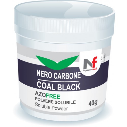 Colore Nero in polvere - Carbone Vegetale 40g