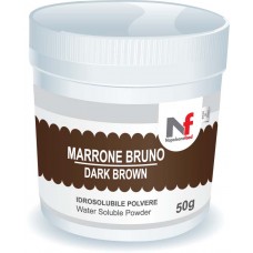Powder water-soluble colours Dark Brown 50g (E155)