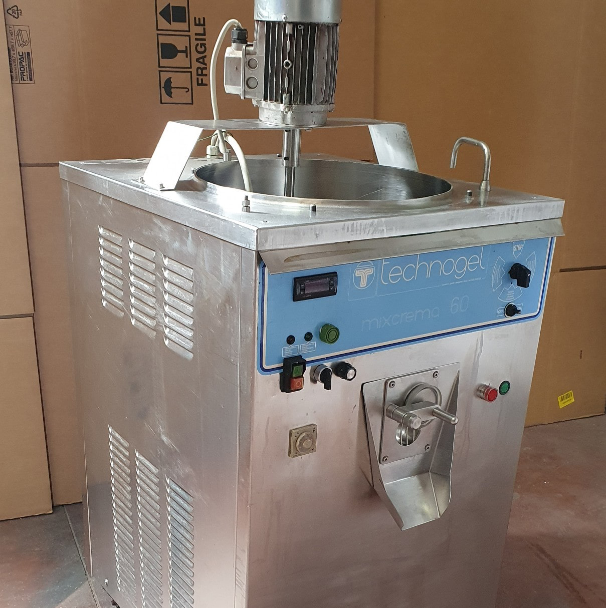 Pastorizzatore + mixer Mixer 60Kg Tecnogel